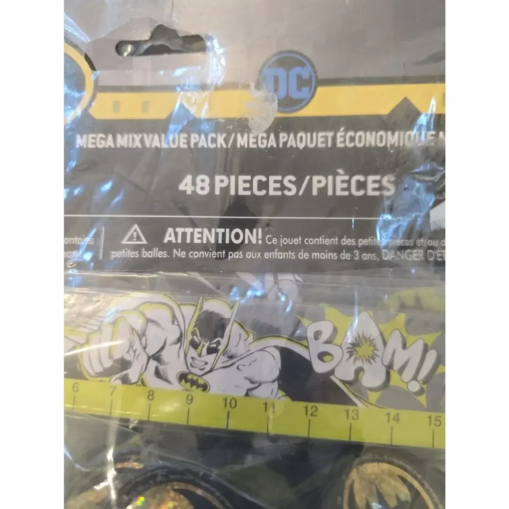 DC Comics® Batman Mega Mix Value Party Favor Pack (48 pieces) New Sealed